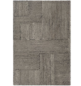 MOROCCO GEOMETRIC 6' X 9' BLACK AND TAN