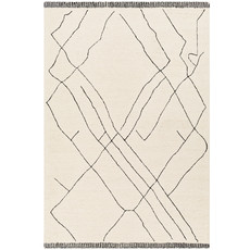 ARSENAL PATTERN 10' X 14' CREAM BLACK