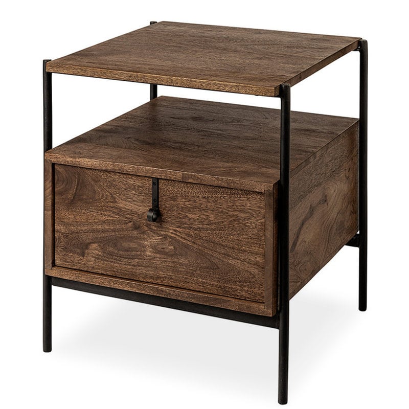 KUMMELBY SIDE TABLE WOOD BROWN