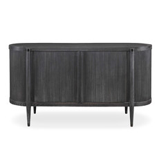 EPICUREAN OVAL SIDEBOARD BLACK CERUSE