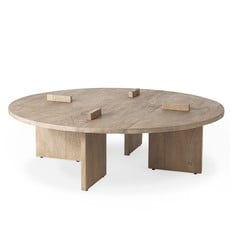 ARRIVAL COFFEE TABLE ROUND WOOD NATURAL