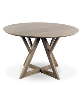CAVALIER DINING TABLE ROUND NATURAL
