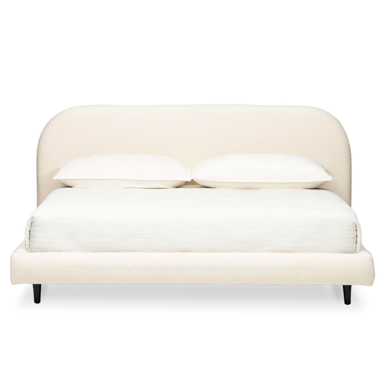 Ivory Ribbed Bed, Caracole Soft Embrace