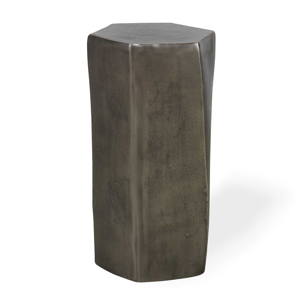 BARRAGE SIDE TABLE NICKEL