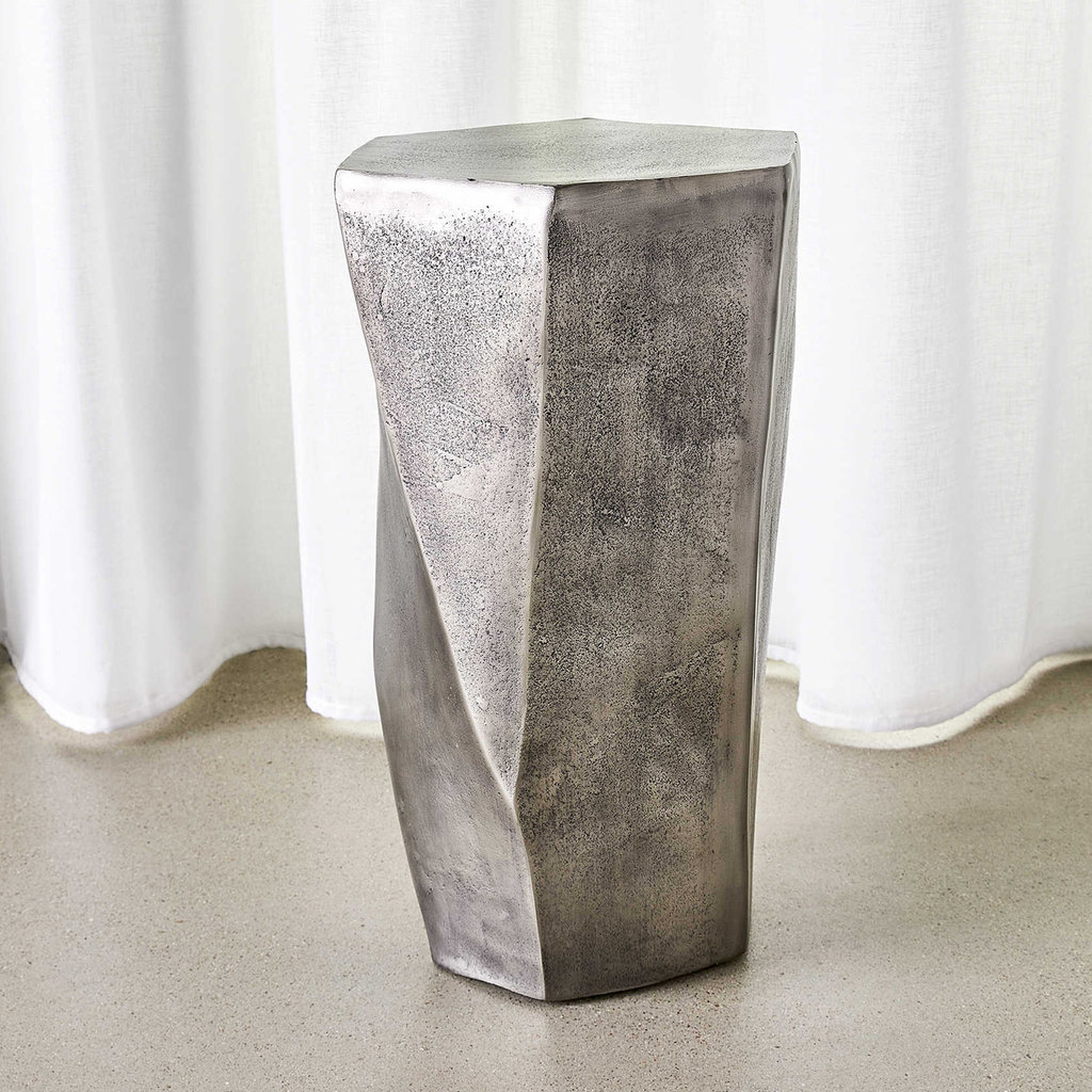 BARRAGE SIDE TABLE NICKEL