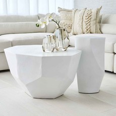 BARRAGE SIDE TABLE WHITE