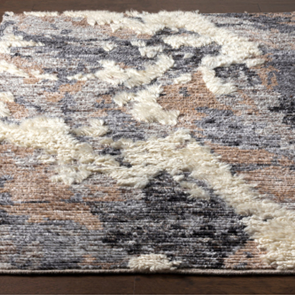 DECADENT 5' X 7'6" CHOCOLATE CHARCOAL TAUPE NATURAL