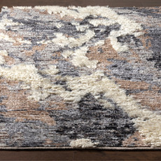 DECADENT 5' X 7'6" CHOCOLATE CHARCOAL TAUPE NATURAL