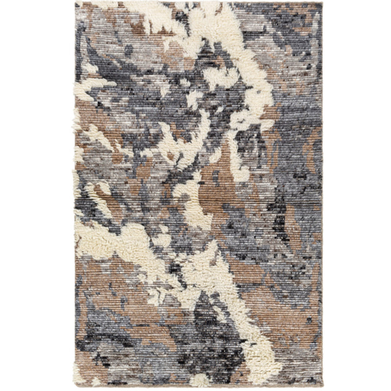 DECADENT 5' X 7'6" CHOCOLATE CHARCOAL TAUPE NATURAL