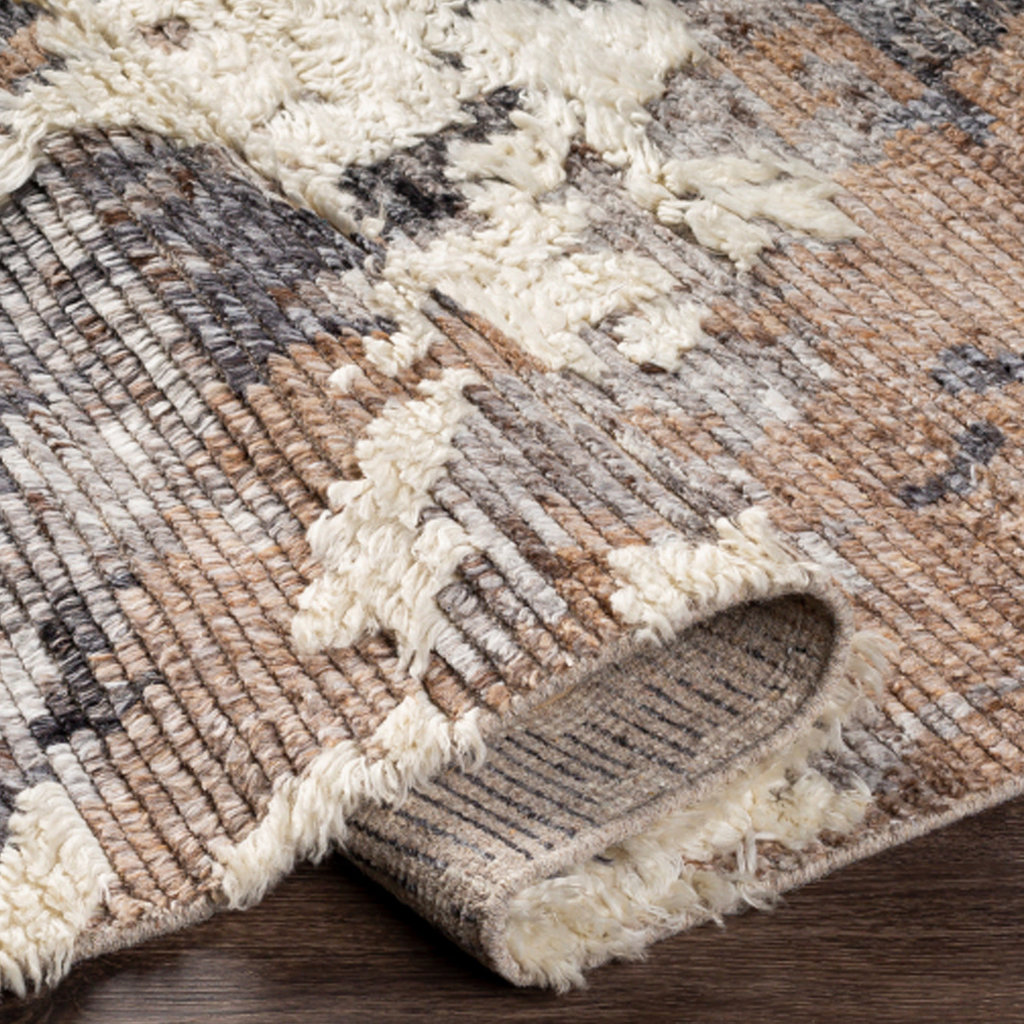 DECADENT 5' X 7'6" CHOCOLATE CHARCOAL TAUPE NATURAL
