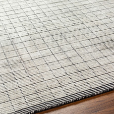 CARRE CLAY 8' X 10' LIGHT GREYS BLACK