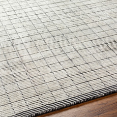 CARRE CLAY 10' X 14' LIGHT GREYS BLACK