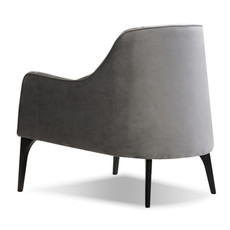 LOTTA CHAIR VELVET SMOKE GREY