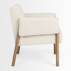 HERSCHEL CHAIR BOUCLE AND WEATHERED WOOD