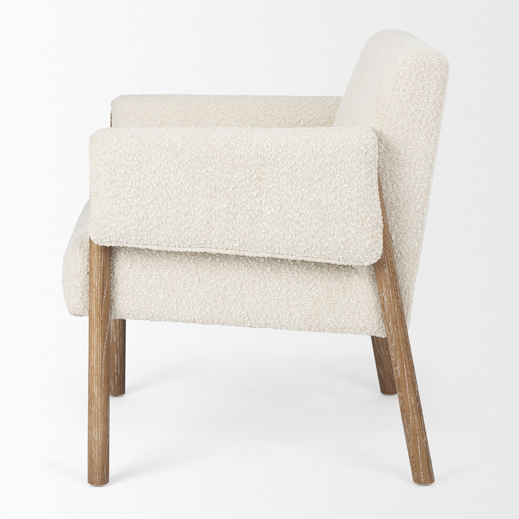 HERSCHEL CHAIR BOUCLE AND WEATHERED WOOD