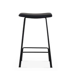 OSLO COUNTER STOOL LEATHER BLACK