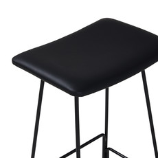 OSLO COUNTERSTOOL LEATHER BLACK
