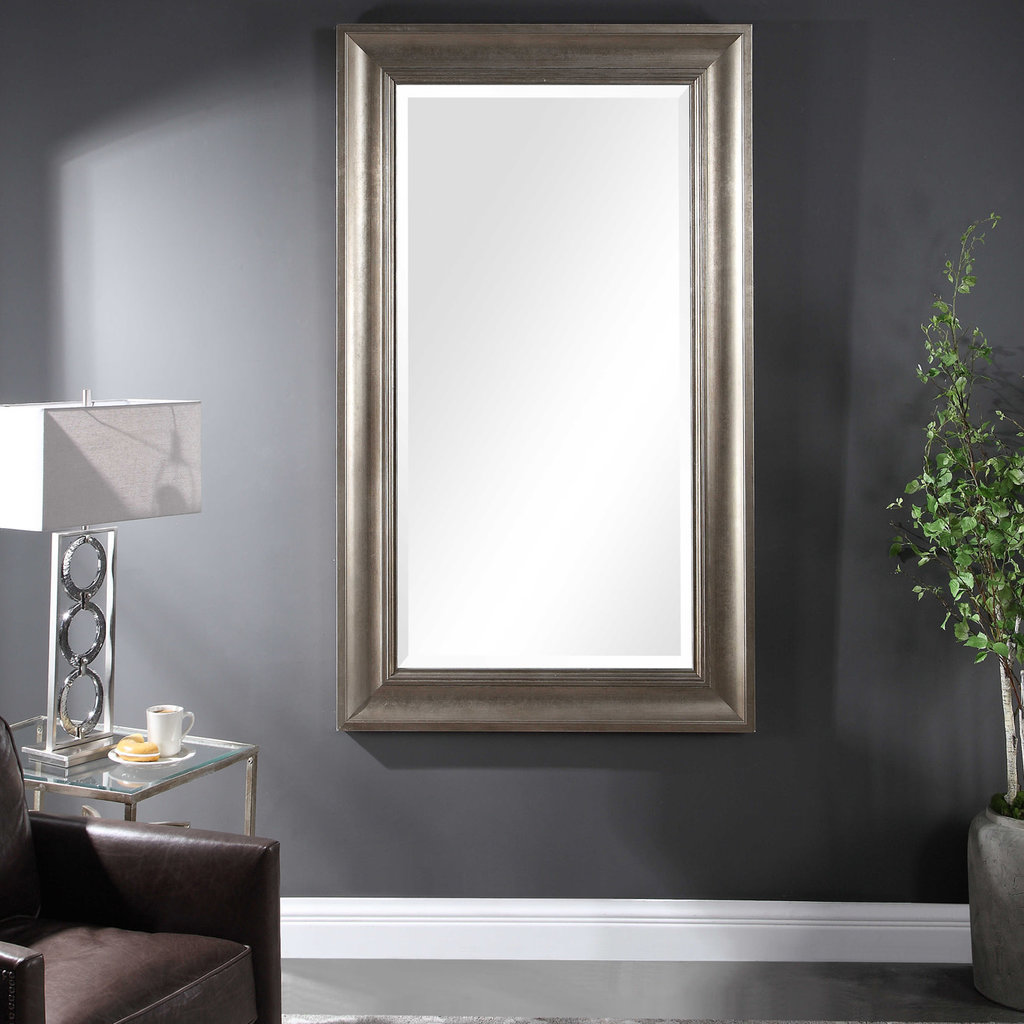 PALIA MIRROR WARM SILVER LEAF