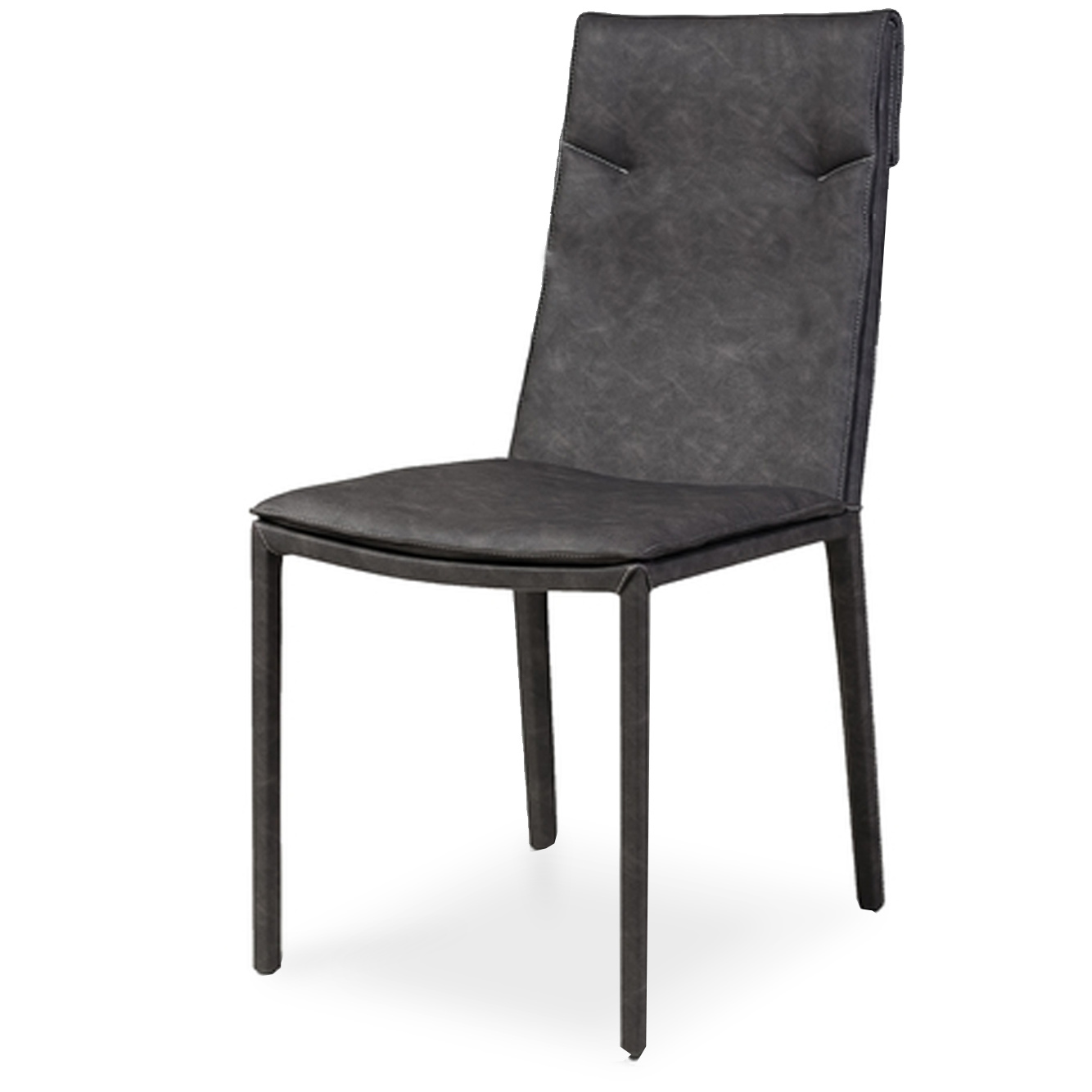 Martina Chair - Black Frame / Black PU Seat