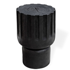 SAVINA ACCENT TABLE - TALL BLACK