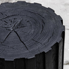 SAVINA ACCENT TABLE - TALL BLACK