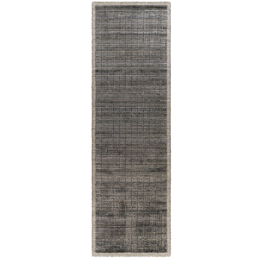 CARRE CLAY RUNNER 2'6" X 8' GREY TAN