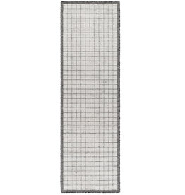 CARRE CLAY RUNNER 2'6" X 8' LIGHT GREYS BLACK