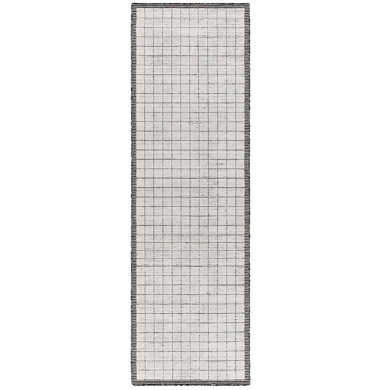 CARRE CLAY RUNNER 2'6" X 8' LIGHT GREYS BLACK