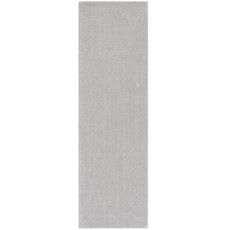BARI RIBBED GREY RUNNER 2'6" X 8'