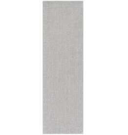 BARI RIBBED GREY RUNNER 2'6" X 8'