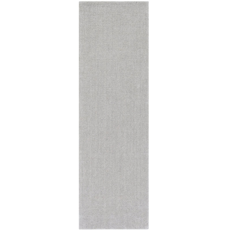 BARI RIBBED GREY RUNNER 2'6" X 8'