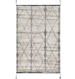 BIRCH 4 TASSEL 5' X 7'6" BLACK SAND