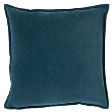 COTTON VELVET DOWN FILLED PILLOW 20" PEACOCK