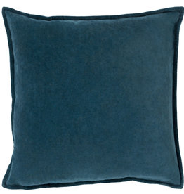 COTTON VELVET DOWN FILLED PILLOW 20" PEACOCK