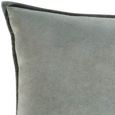 COTTON VELVET DOWN FILLED PILLOW 22" SAGE