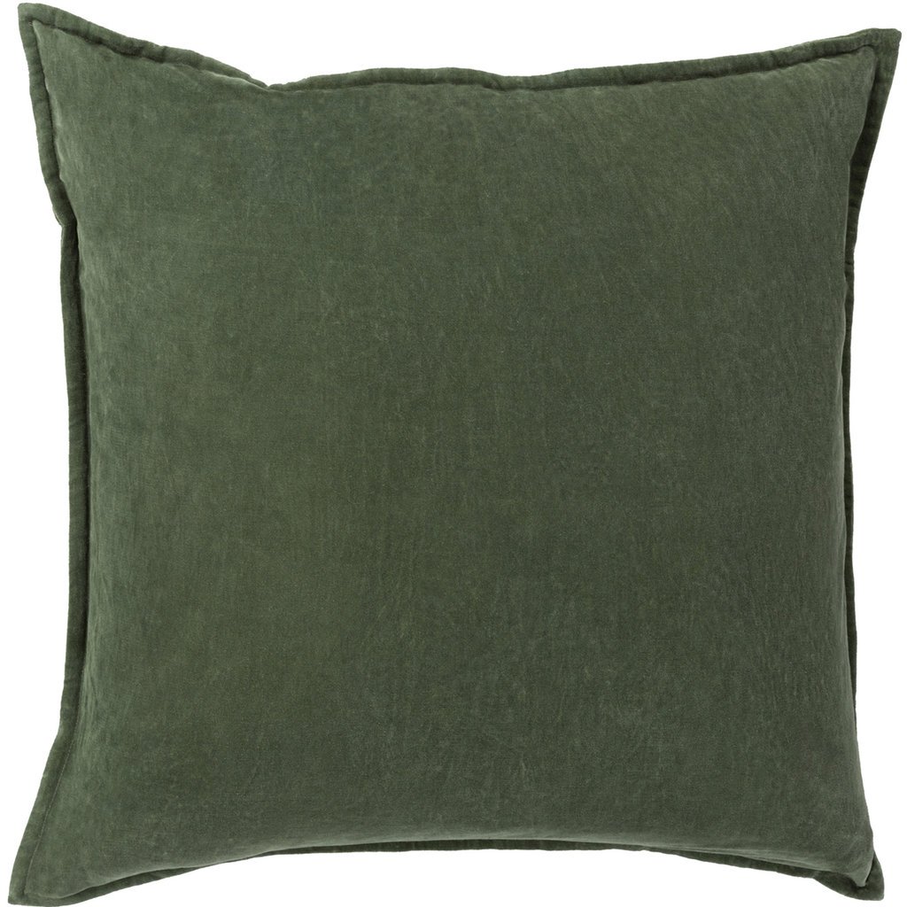 COTTON VELVET DOWN FILLED 22" GREEN