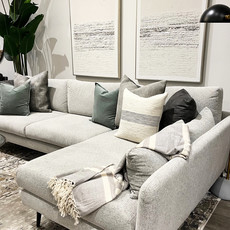 COTTON VELVET DOWN FILLED PILLOW 22" SAGE