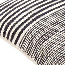 CHRISTOPHER DOWN FILLED PILLOW 22" BLACK AND WHITE