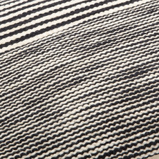 CHRISTOPHER DOWN FILLED PILLOW 22" BLACK AND WHITE