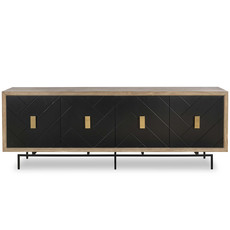 MANGAN 4 DOOR SIDEBOARD BLACK