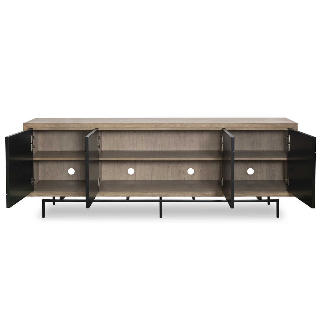 MANGAN 4 DOOR SIDEBOARD BLACK