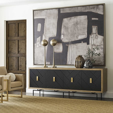 MANGAN 4 DOOR SIDEBOARD BLACK