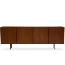 HAMPUS SIDEBOARD WALNUT MARBLE BLACK