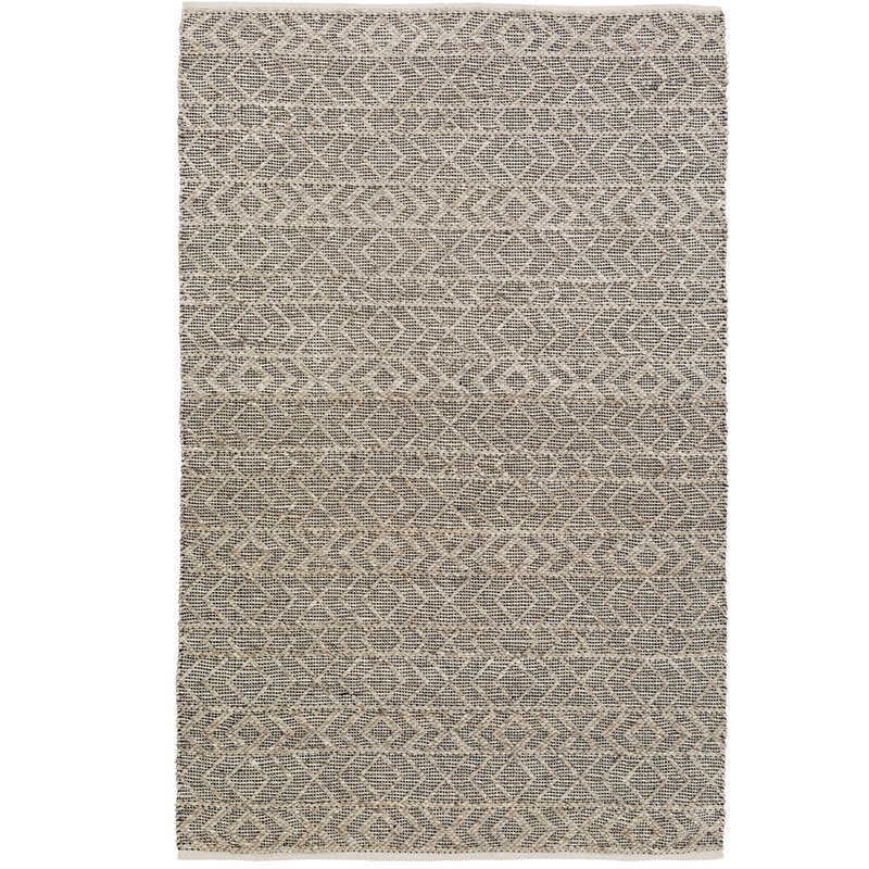 INGRID ZAG 9'X13' NEUTRAL CHARCOAL LIGHT GREY