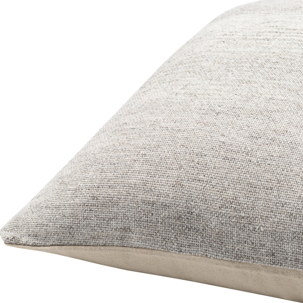 BONNE DOWN FILLED PILLOW 22"D GREY SAND