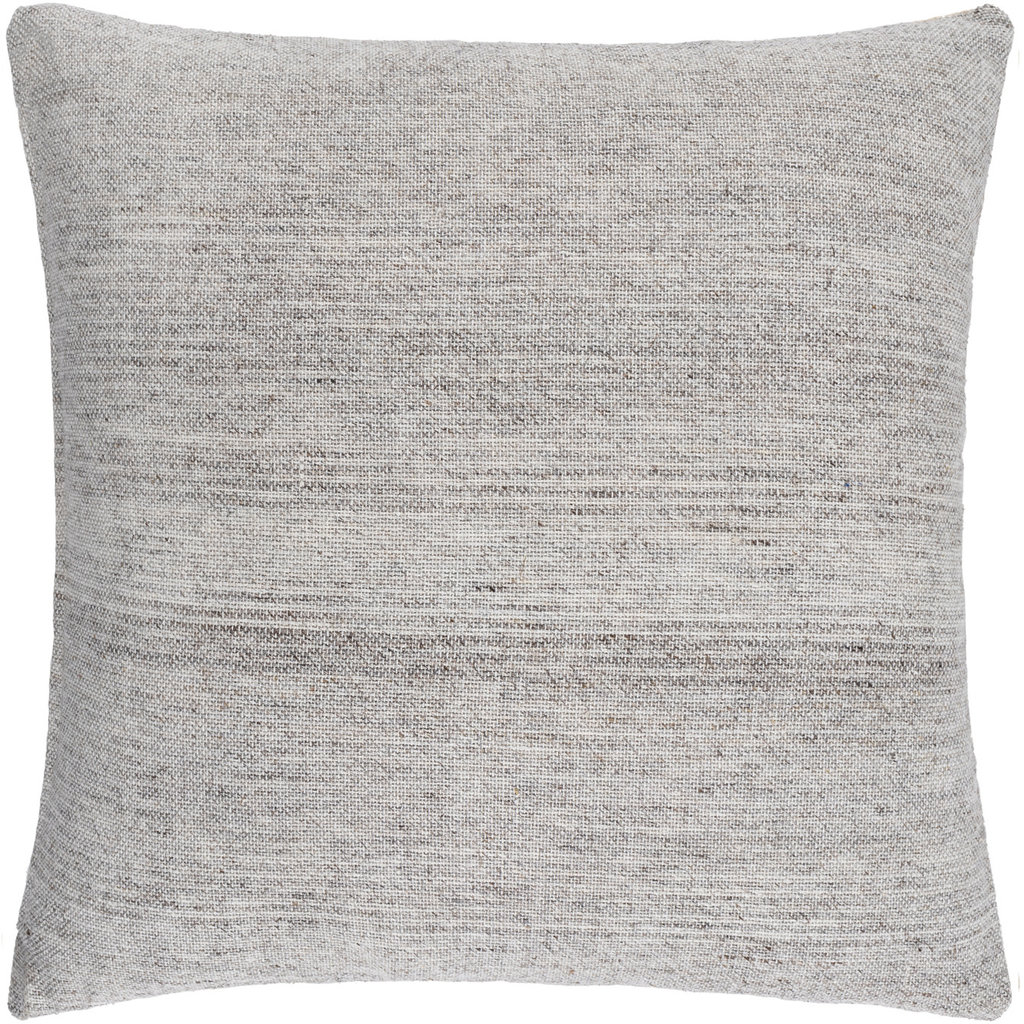 BONNE DOWN FILLED PILLOW 22"D GREY SAND