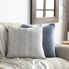 BONNE DOWN FILLED PILLOW 22"D GREY SAND