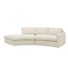 SEQUENCE FEATHER FILLED CURVED SECTIONAL