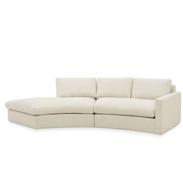 SEQUENCE FEATHER FILLED CURVED SECTIONAL