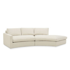 SEQUENCE FEATHER FILLED CURVED SECTIONAL